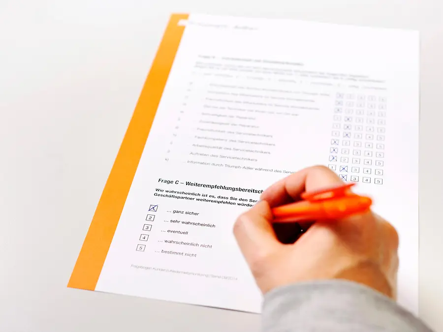 Service Qualität Feedback, Kundenzufriedenheit, Umfrage